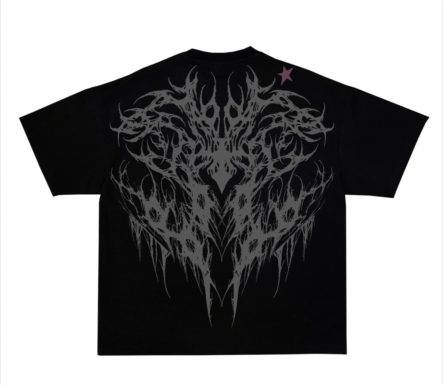 VENGEANCE - T-shirt Oversize Noir + Gris