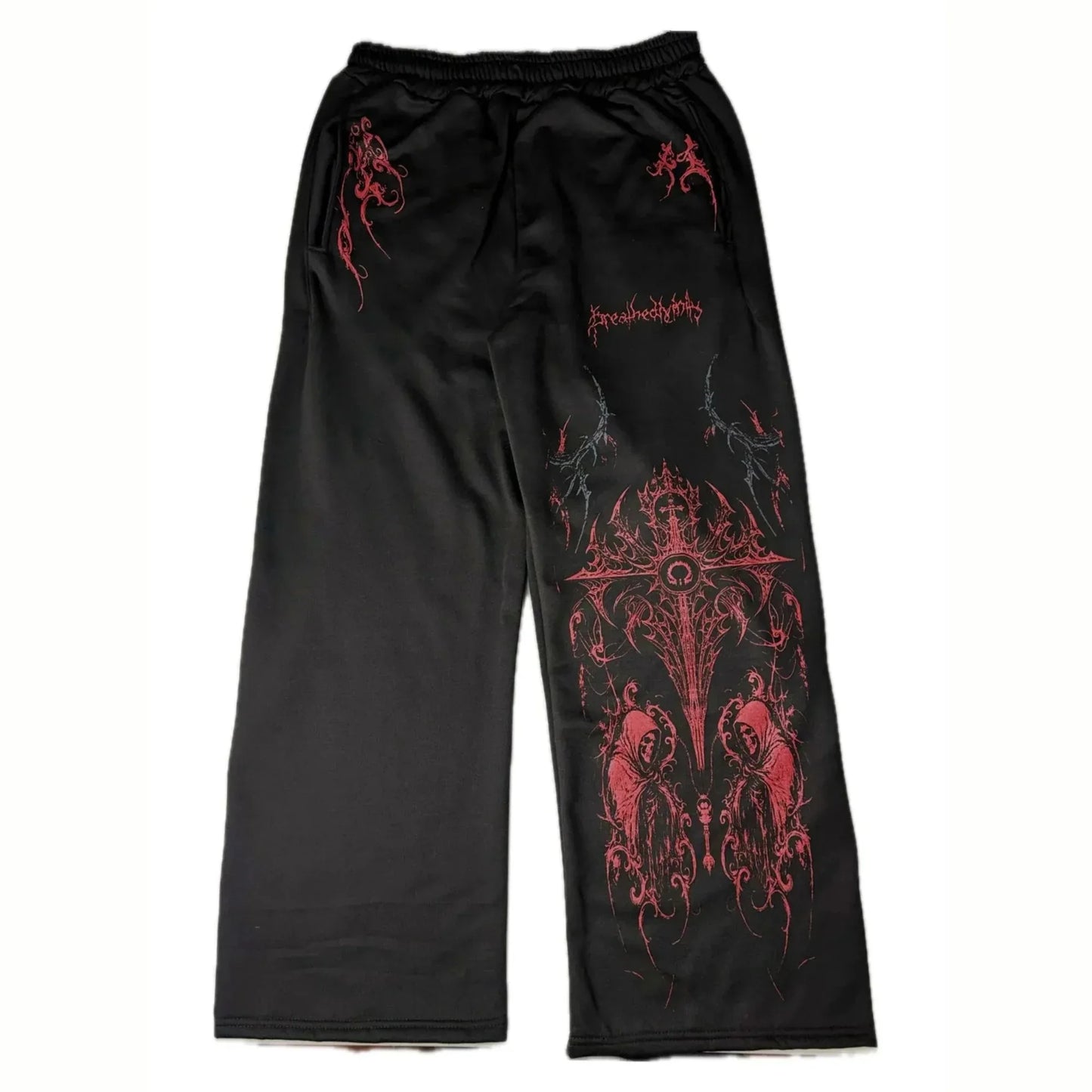 VOIDWALKER - Jogging Oversize Noir + Rouge