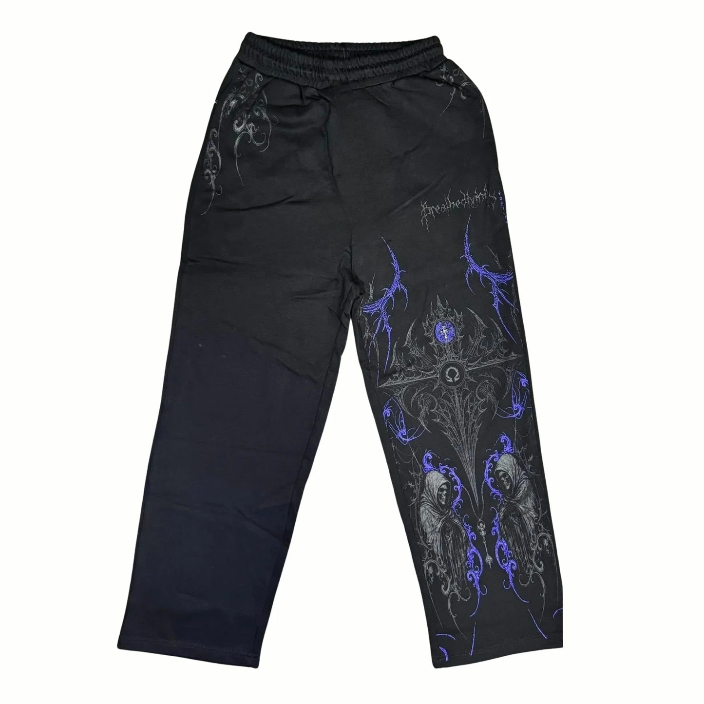 SLAUGHTER - Jogging Oversize Noir + Bleu