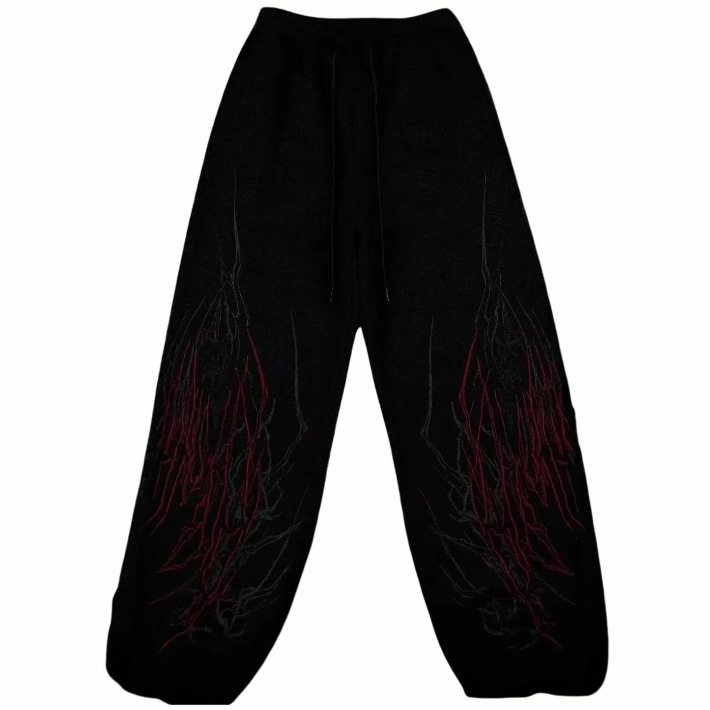 FEROCITY - Jogging Oversize Noir + Rouge