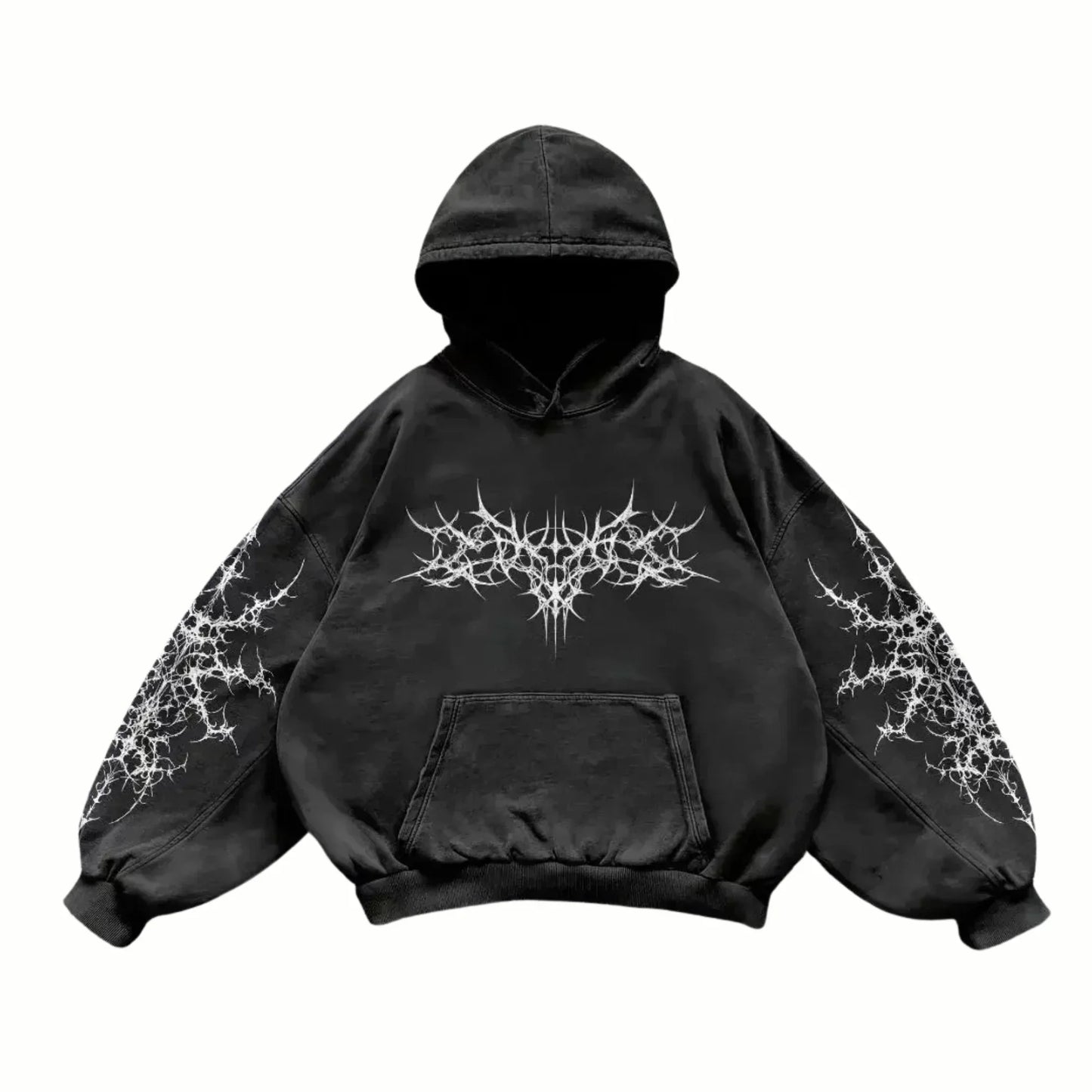 NORD - Sweat à capuche Noir + Blanc