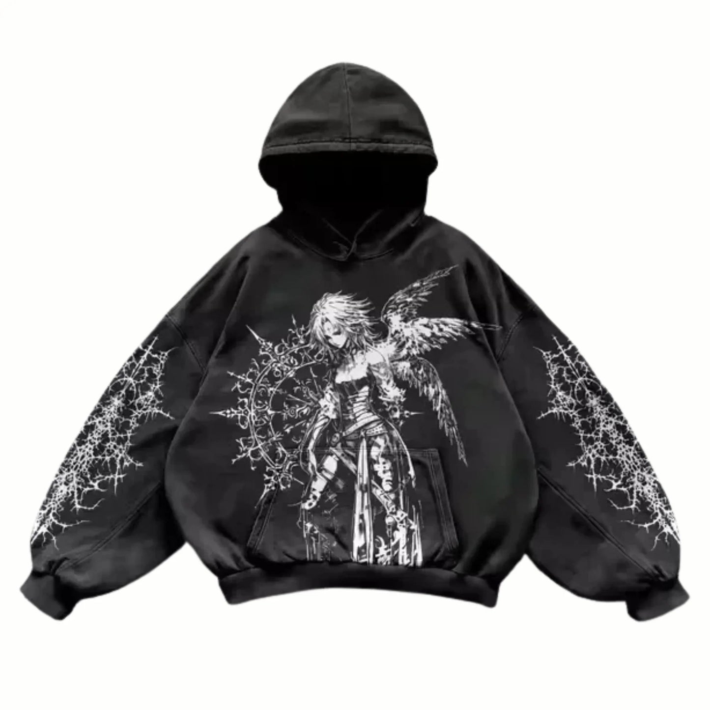 VANT - Sweat à capuche Noir + Blanc