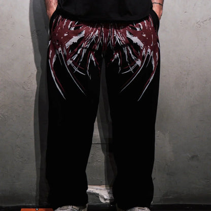 OBLIVION - Jogging Oversize Noir + Rouge