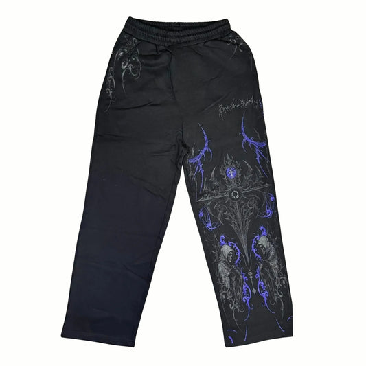 SLAUGHTER - Jogging Oversize Noir + Bleu