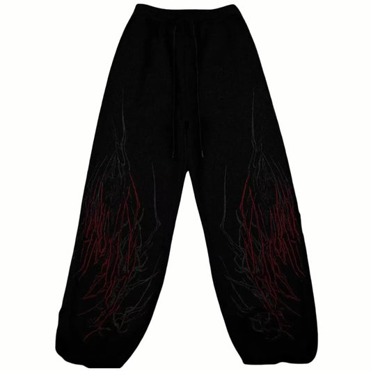 FEROCITY - Jogging Oversize Noir + Rouge