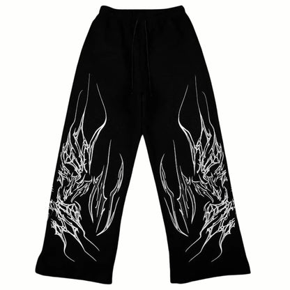 TRACE - Jogging Oversize Noir + Blanc