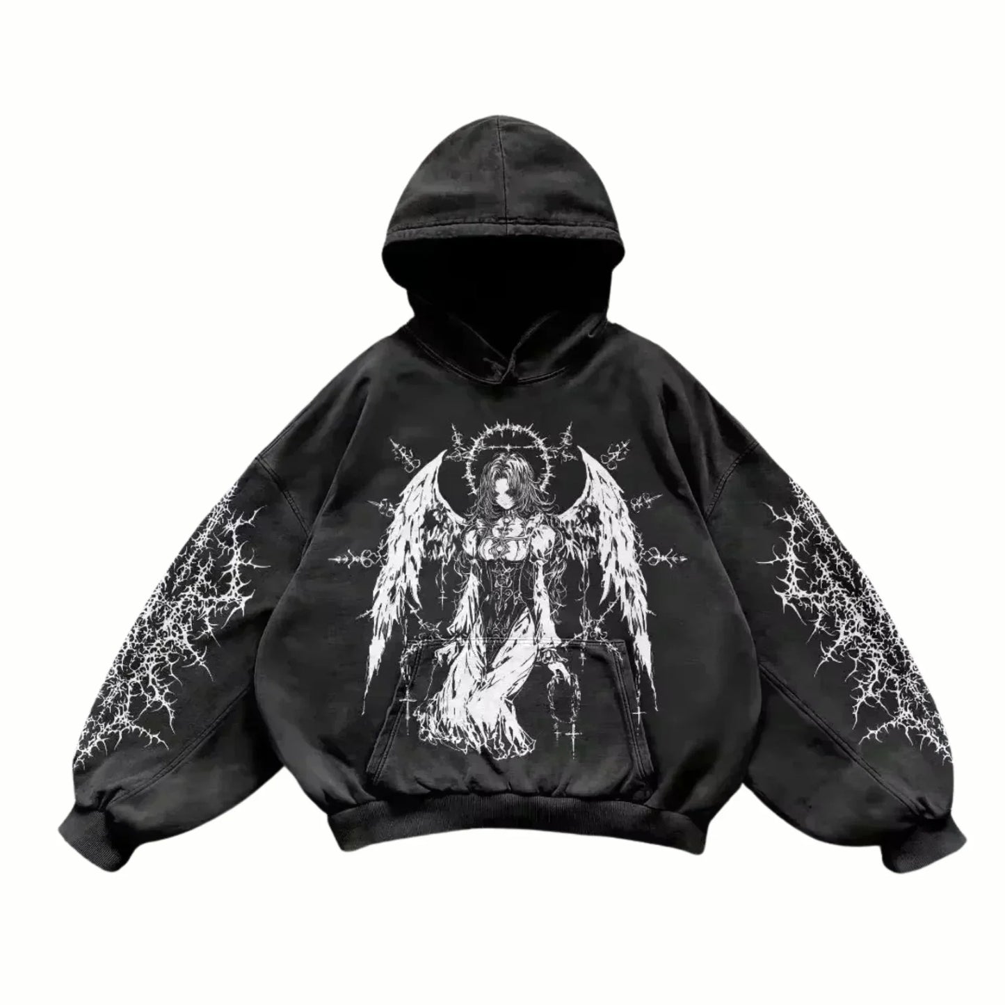 SHAD - Sweat à capuche Noir + Blanc