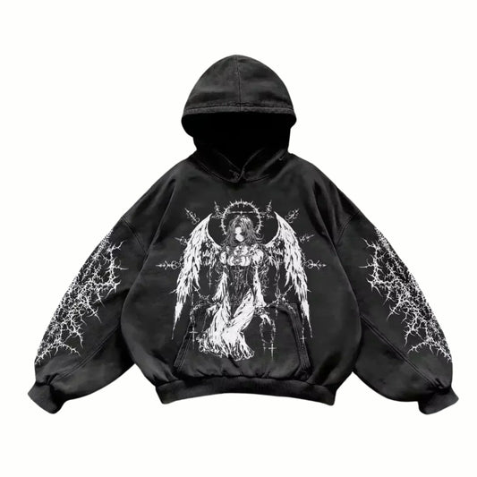 SHAD - Sweat à capuche Noir + Blanc