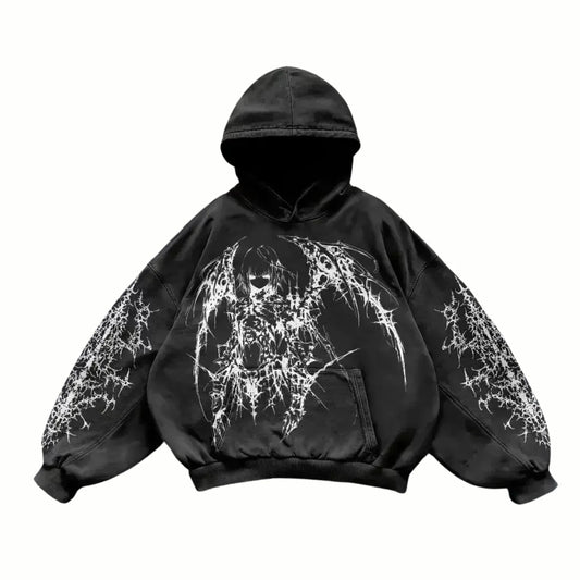 TORQ - Sweat à capuche Noir + Blanc