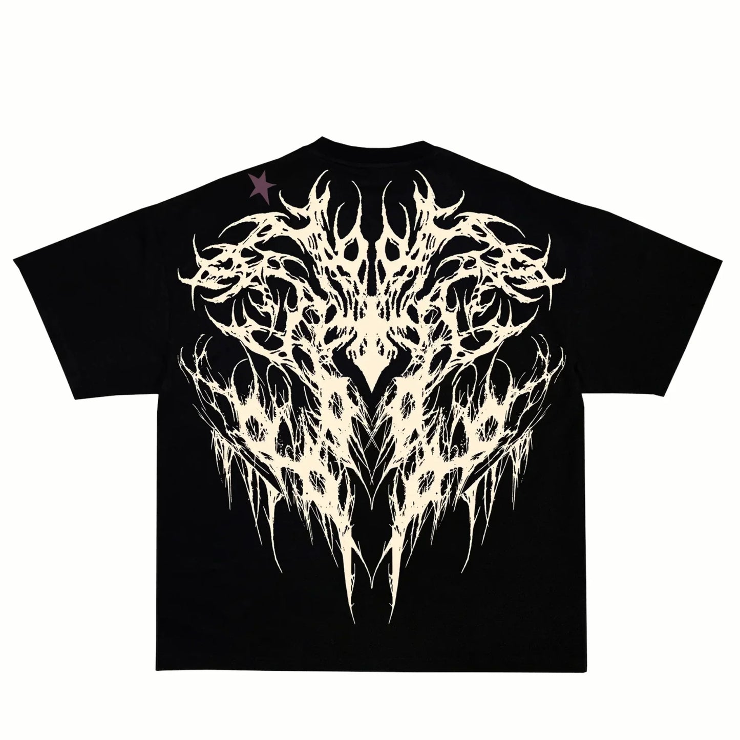 SLAUGHTER - T-shirt Oversize Noir + Blanc