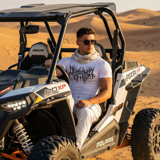 AETHER - T-shirt Compression Blanc + Noir